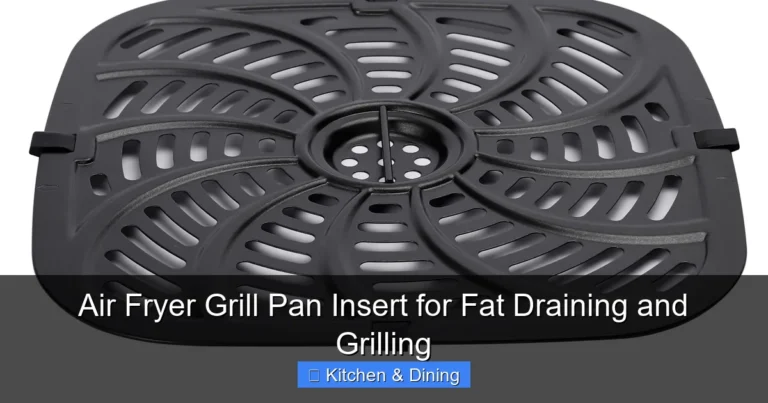 Air Fryer Grill Pan Insert for Fat Draining and Grilling