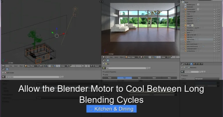 Allow the Blender Motor to Cool Between Long Blending Cycles