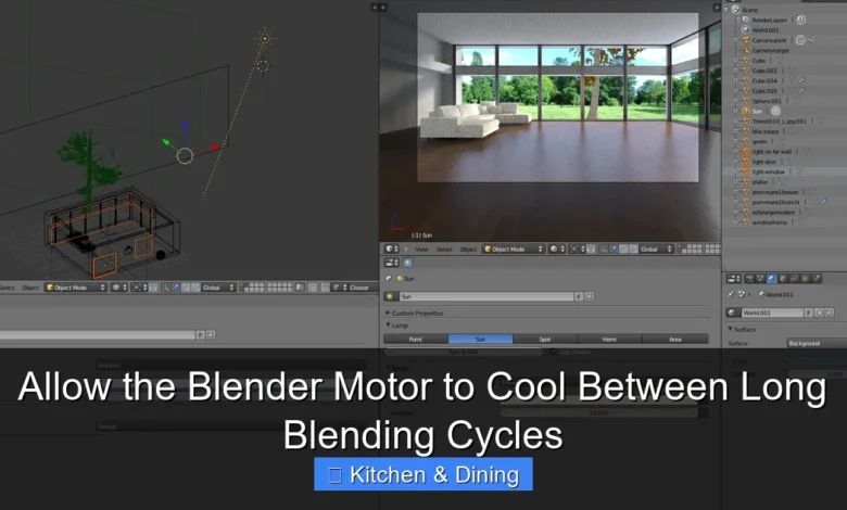 Allow the Blender Motor to Cool Between Long Blending Cycles