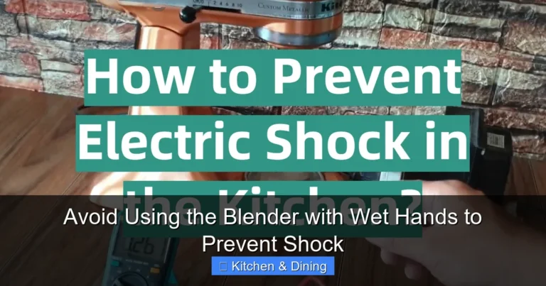 Avoid Using the Blender with Wet Hands to Prevent Shock