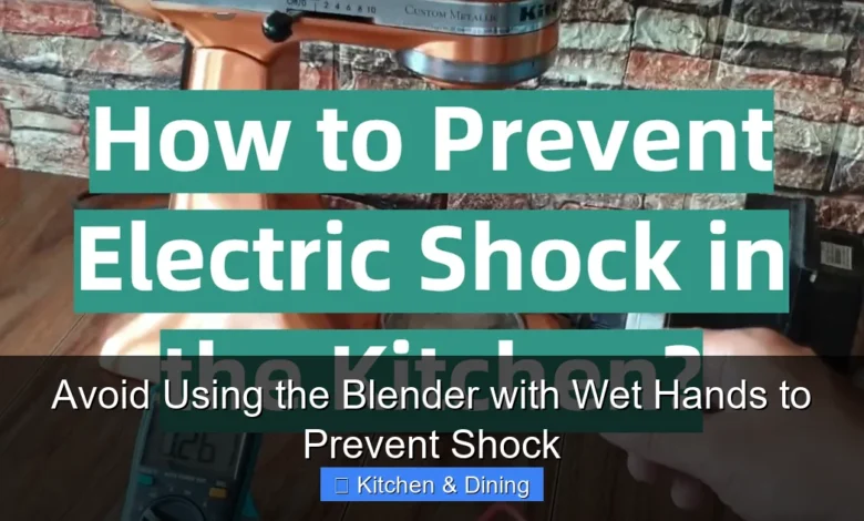 Avoid Using the Blender with Wet Hands to Prevent Shock