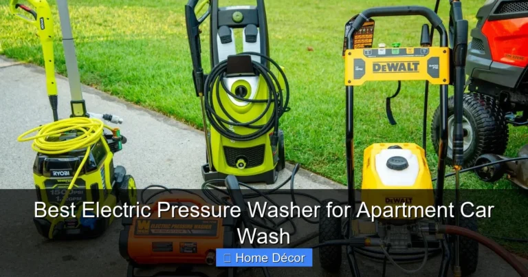 Best Electric Pressure Washer for Apartment Car Wash