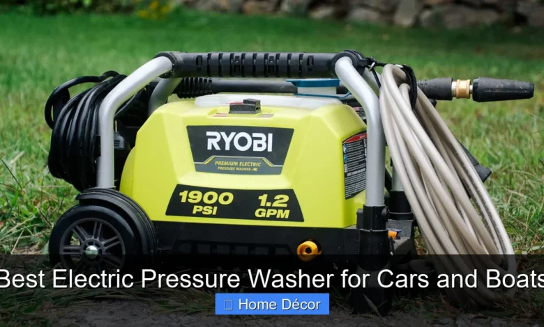Best Electric Pressure Washer for Cars and Boats