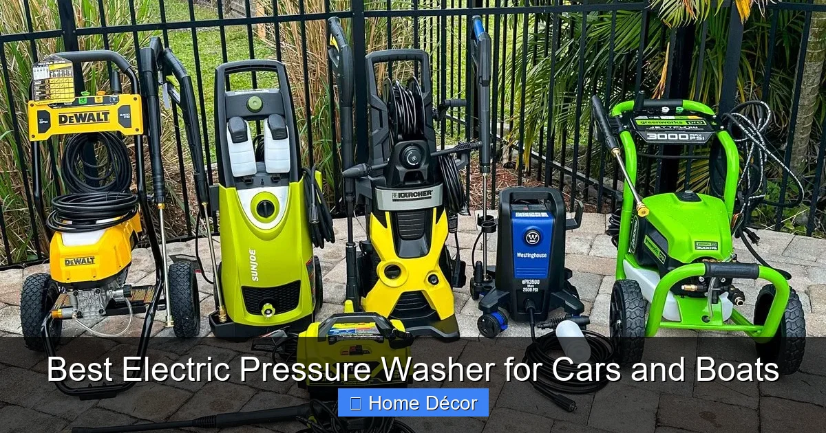 Best Electric Pressure Washer for Cars and Boats