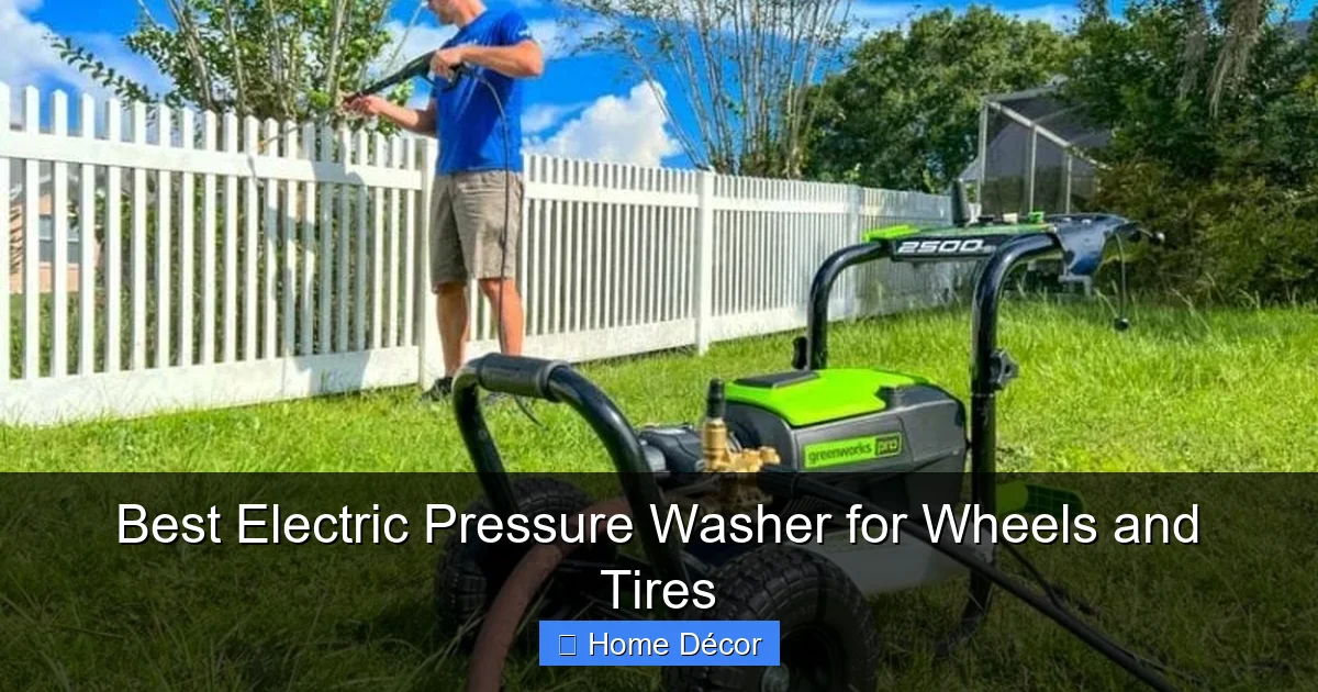 Best Electric Pressure Washer for Wheels and Tires