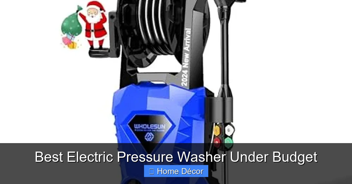 Best Electric Pressure Washer Under Budget