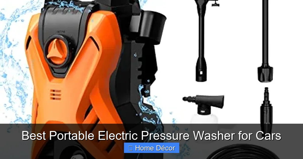 Best Portable Electric Pressure Washer for Cars