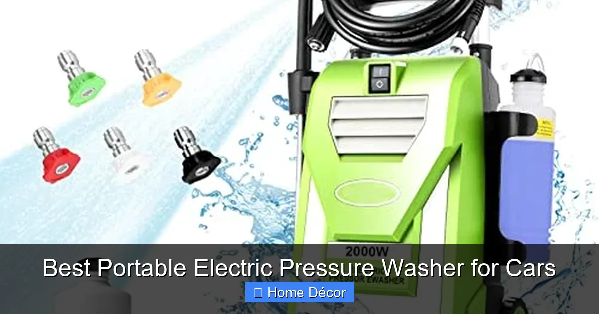 Best Portable Electric Pressure Washer for Cars