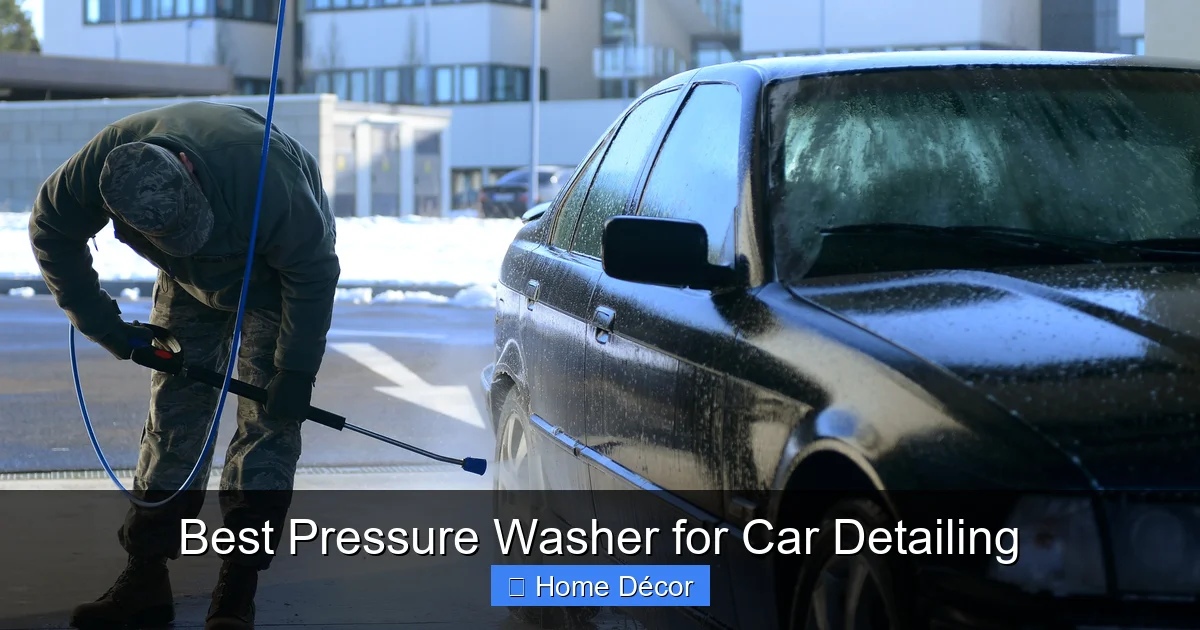 Best Pressure Washer for Car Detailing
