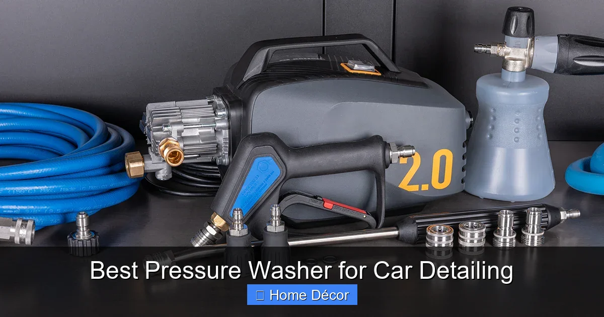 Best Pressure Washer for Car Detailing