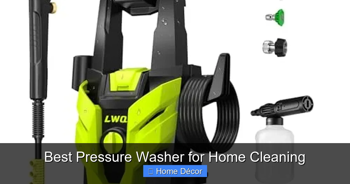 Best Pressure Washer for Home Cleaning