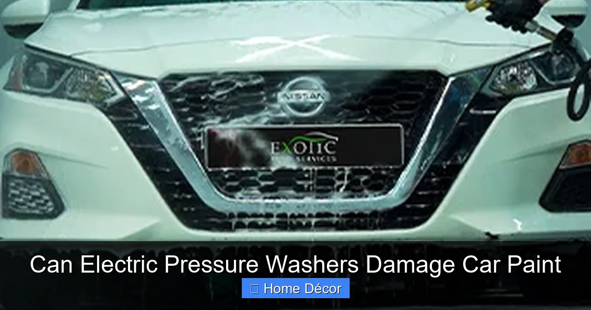 Can Electric Pressure Washers Damage Car Paint