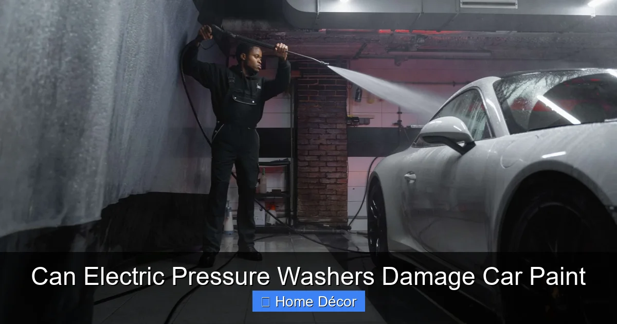 Can Electric Pressure Washers Damage Car Paint