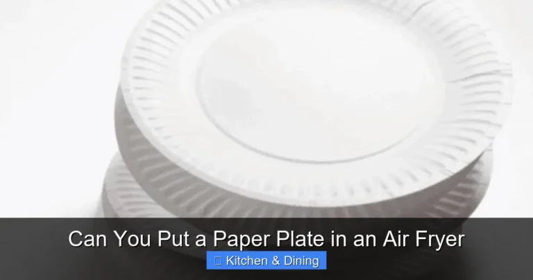 Can You Put a Paper Plate in an Air Fryer