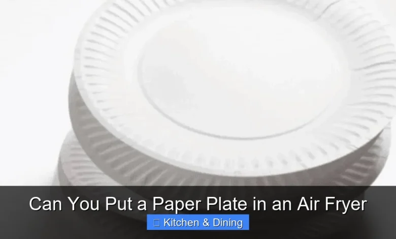 Can You Put a Paper Plate in an Air Fryer
