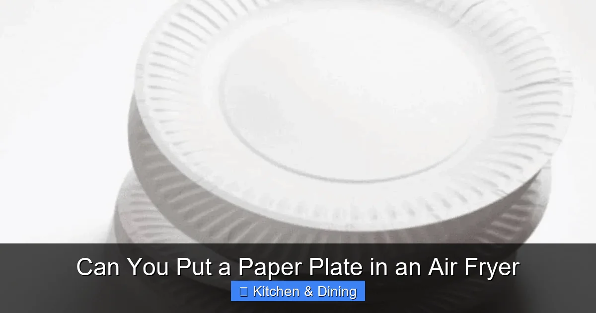 Can You Put a Paper Plate in an Air Fryer