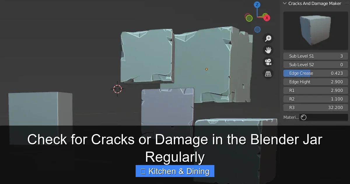 Check for Cracks or Damage in the Blender Jar Regularly