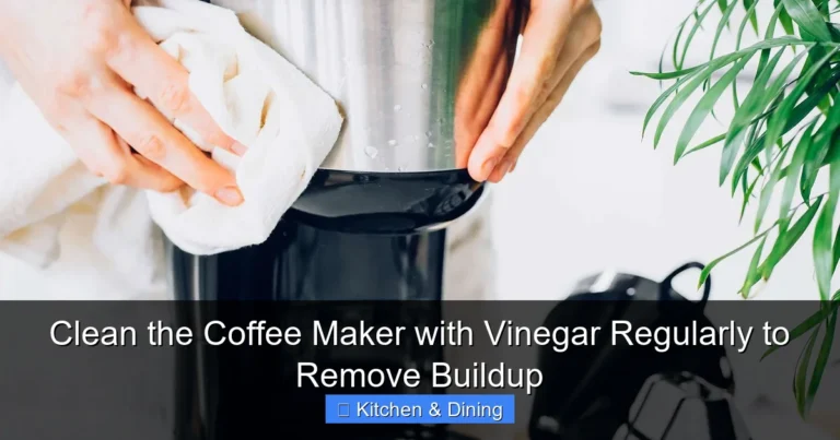 Clean the Coffee Maker with Vinegar Regularly to Remove Buildup