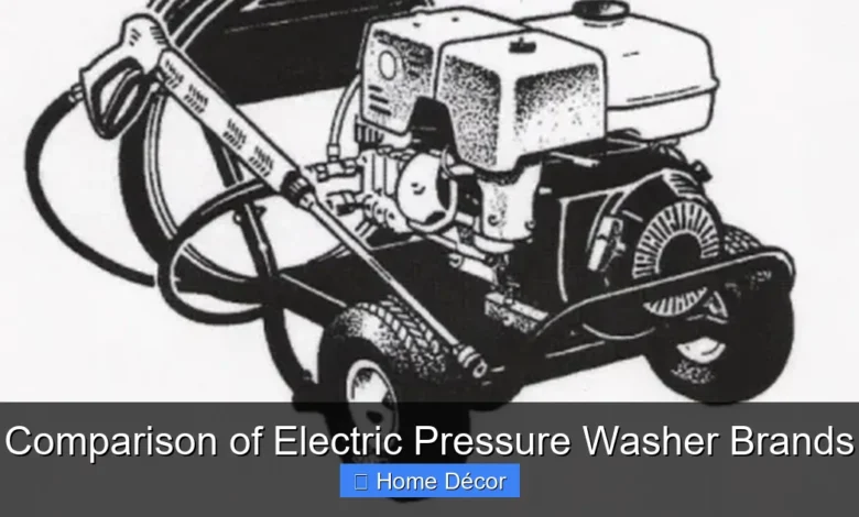 Comparison of Electric Pressure Washer Brands