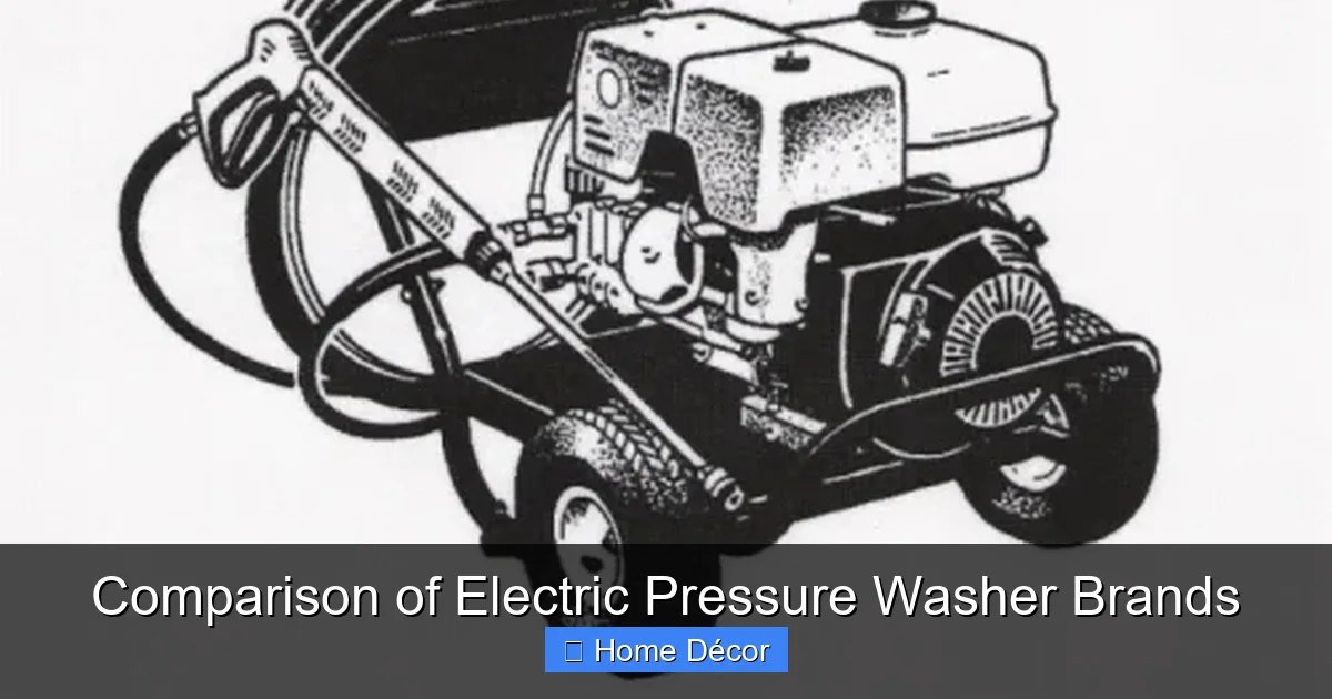 Comparison of Electric Pressure Washer Brands