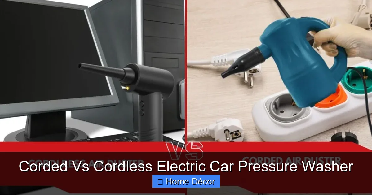 Corded Vs Cordless Electric Car Pressure Washer