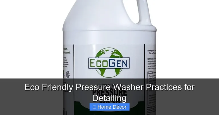Eco Friendly Pressure Washer Practices for Detailing