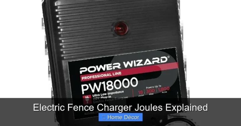 Electric Fence Charger Joules Explained