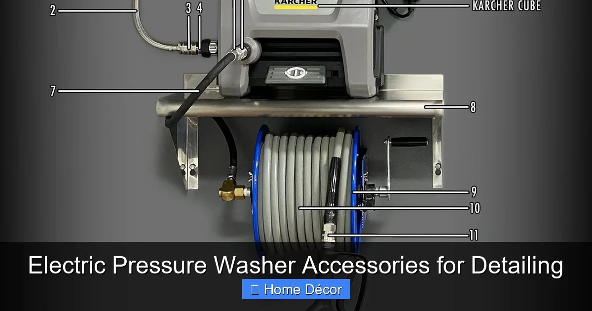 Electric Pressure Washer Accessories for Detailing