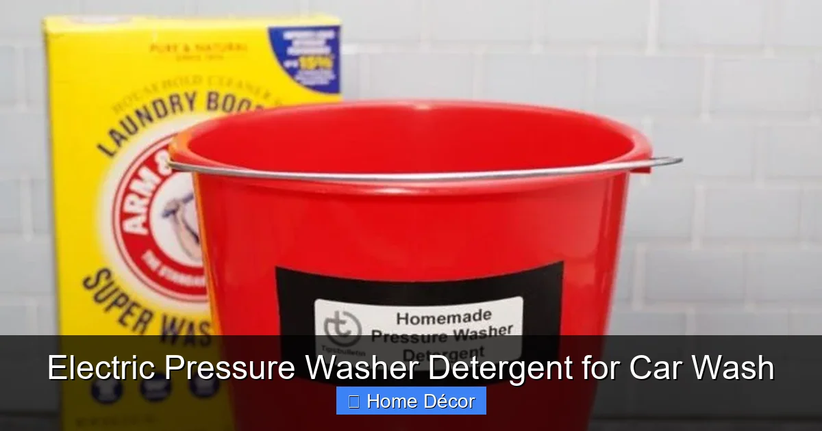 Electric Pressure Washer Detergent for Car Wash