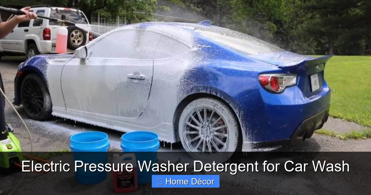 Electric Pressure Washer Detergent for Car Wash