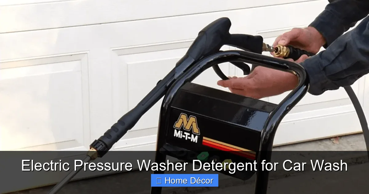 Electric Pressure Washer Detergent for Car Wash