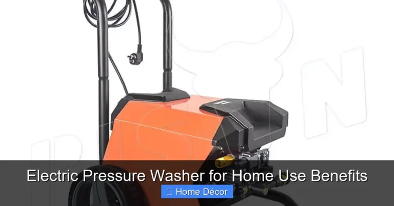 Electric Pressure Washer for Home Use Benefits