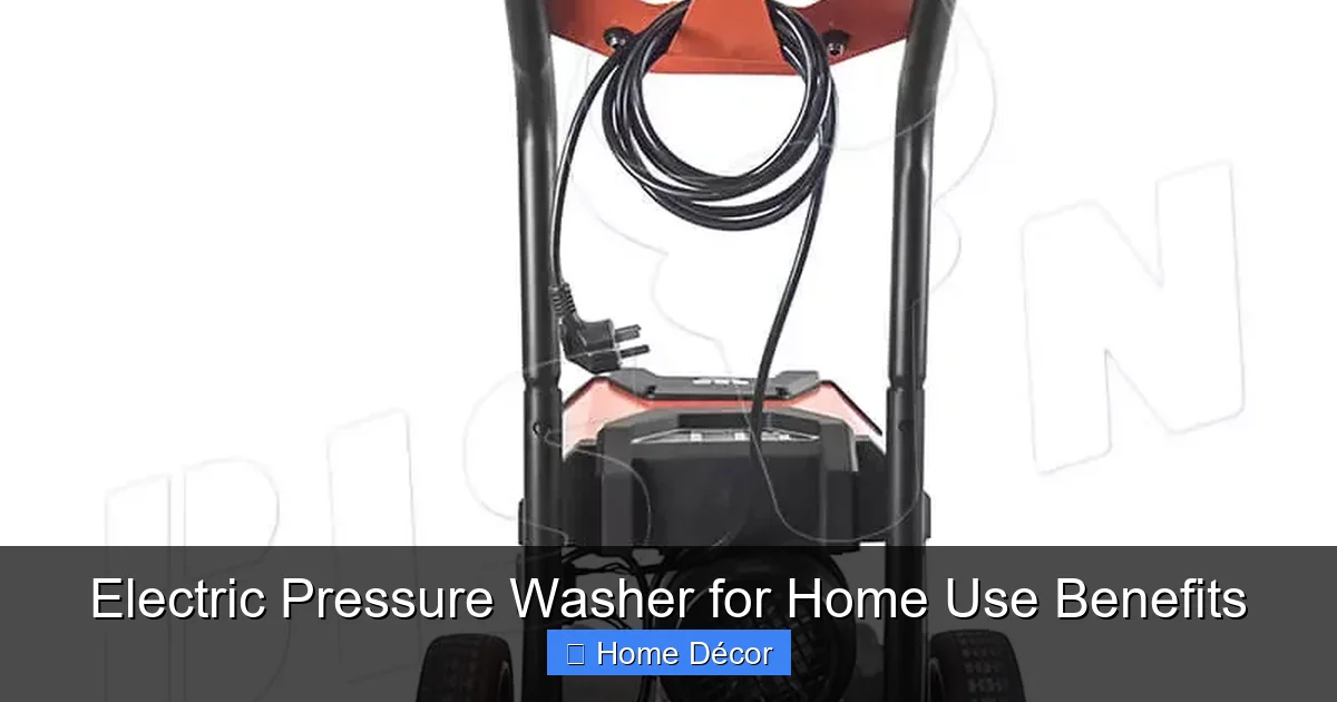 Electric Pressure Washer for Home Use Benefits