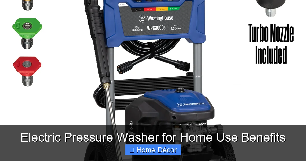 Electric Pressure Washer for Home Use Benefits
