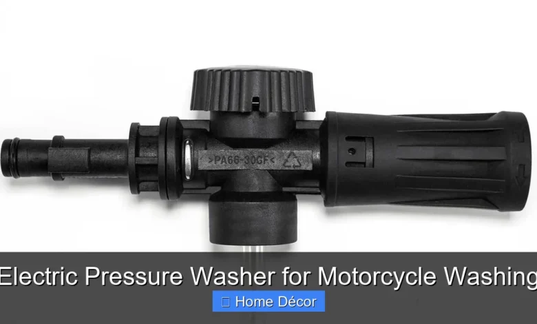 Electric Pressure Washer for Motorcycle Washing