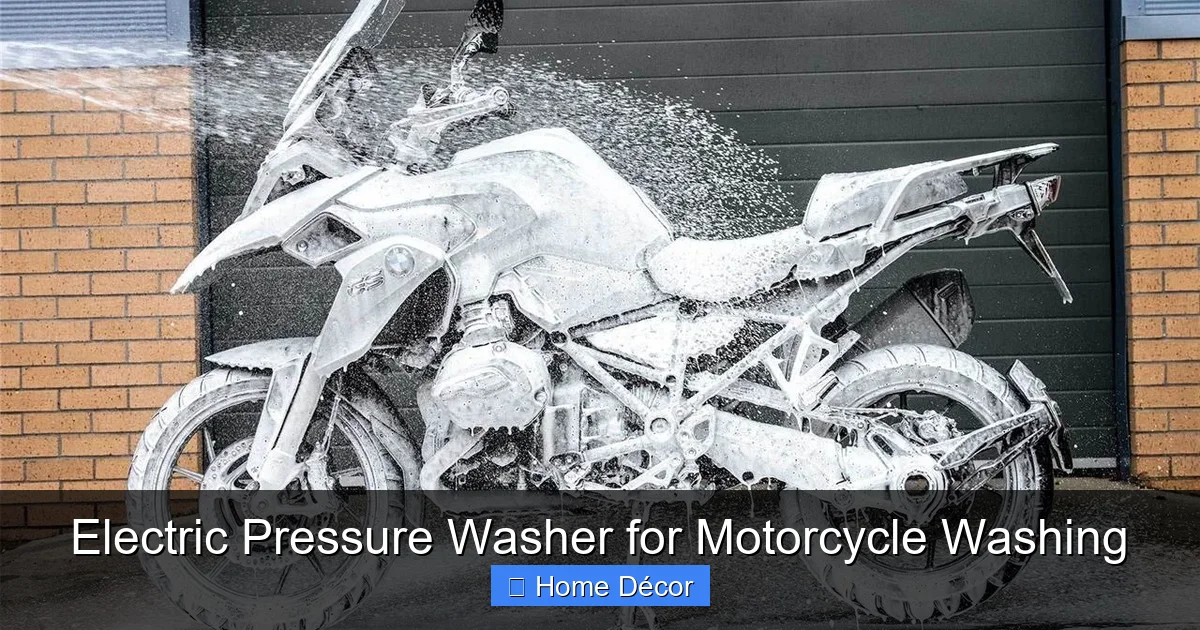 Electric Pressure Washer for Motorcycle Washing