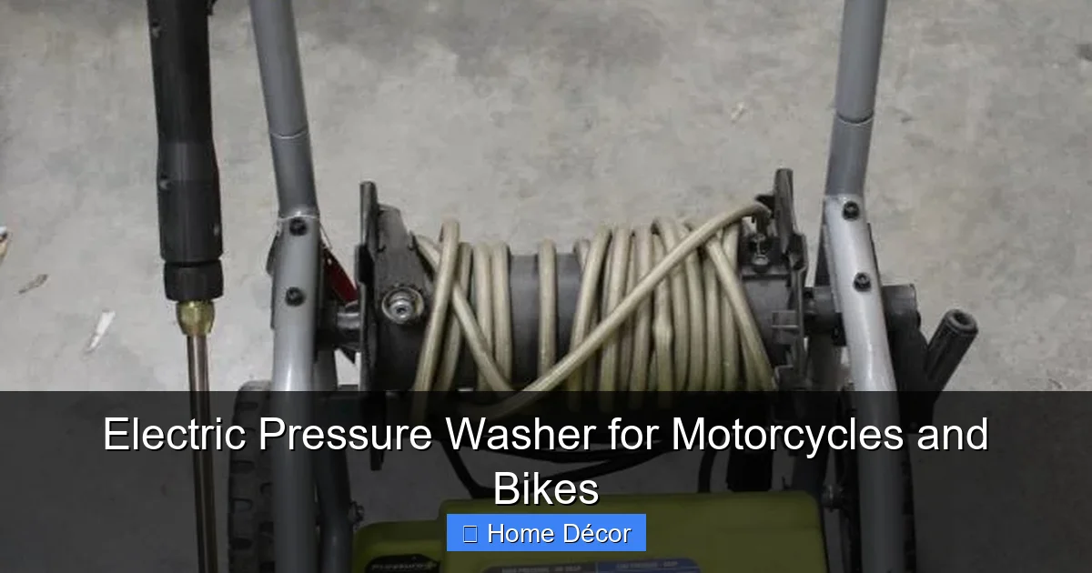 Electric Pressure Washer for Motorcycles and Bikes