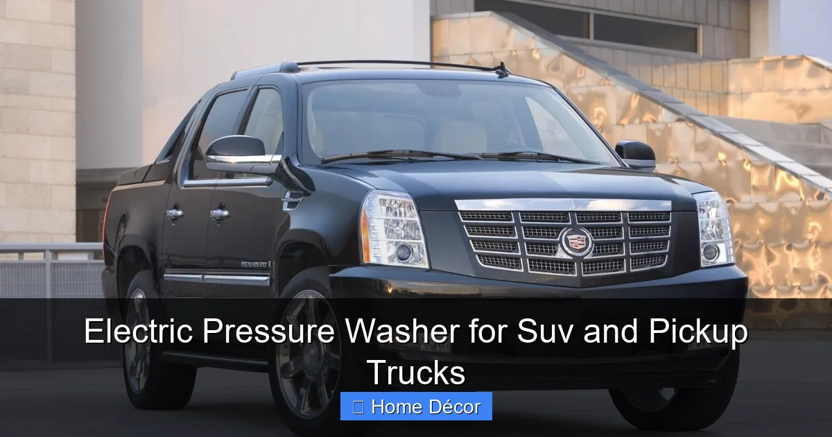 Electric Pressure Washer for Suv and Pickup Trucks