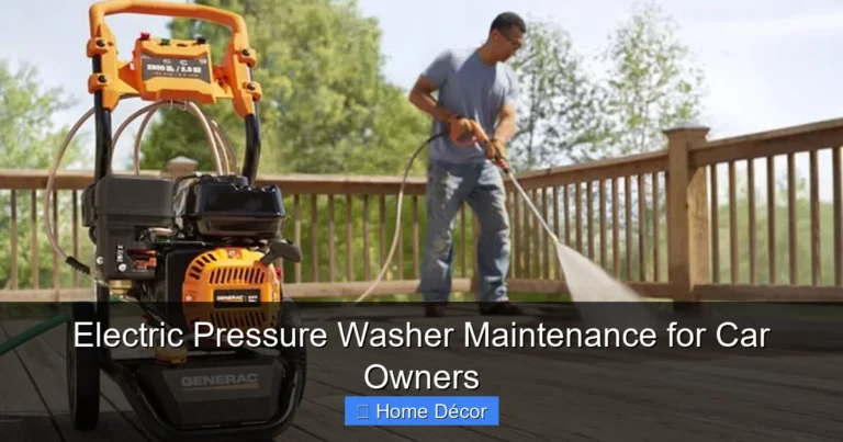 Electric Pressure Washer Maintenance for Car Owners
