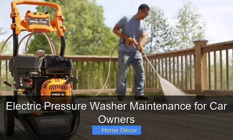 Electric Pressure Washer Maintenance for Car Owners