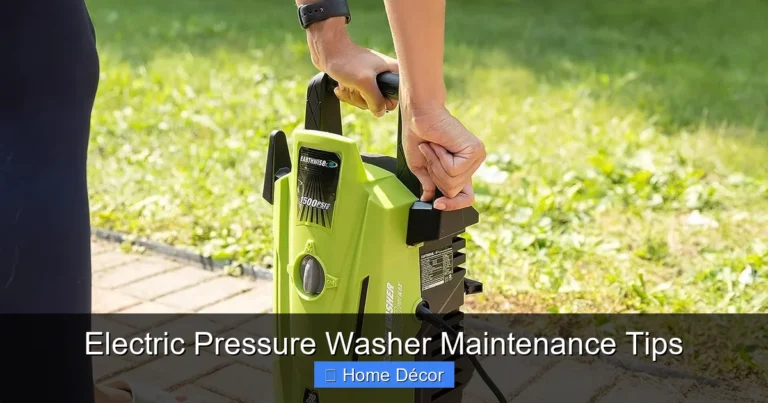 Electric Pressure Washer Maintenance Tips