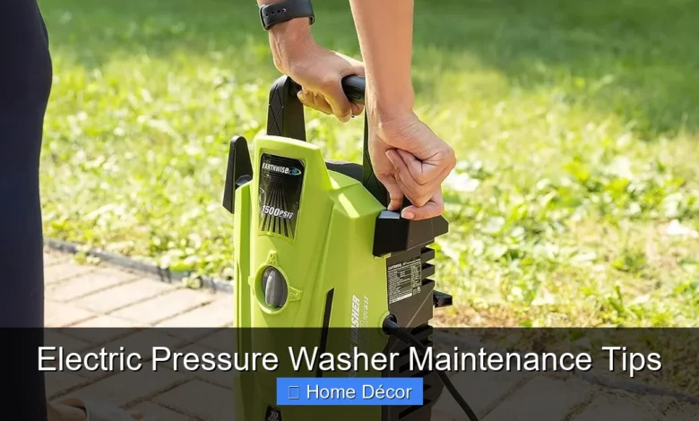 Electric Pressure Washer Maintenance Tips
