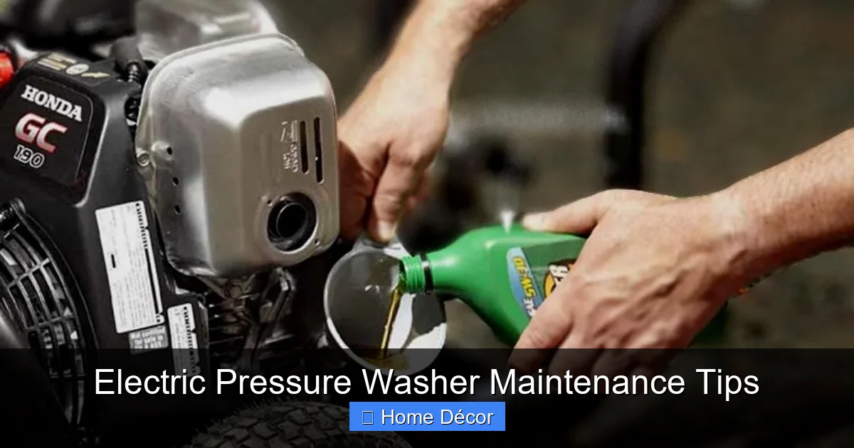 Electric Pressure Washer Maintenance Tips