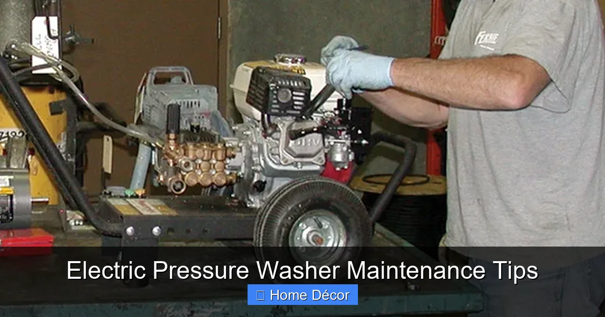 Electric Pressure Washer Maintenance Tips