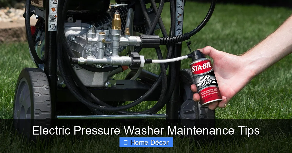 Electric Pressure Washer Maintenance Tips