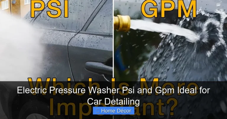 Electric Pressure Washer Psi and Gpm Ideal for Car Detailing