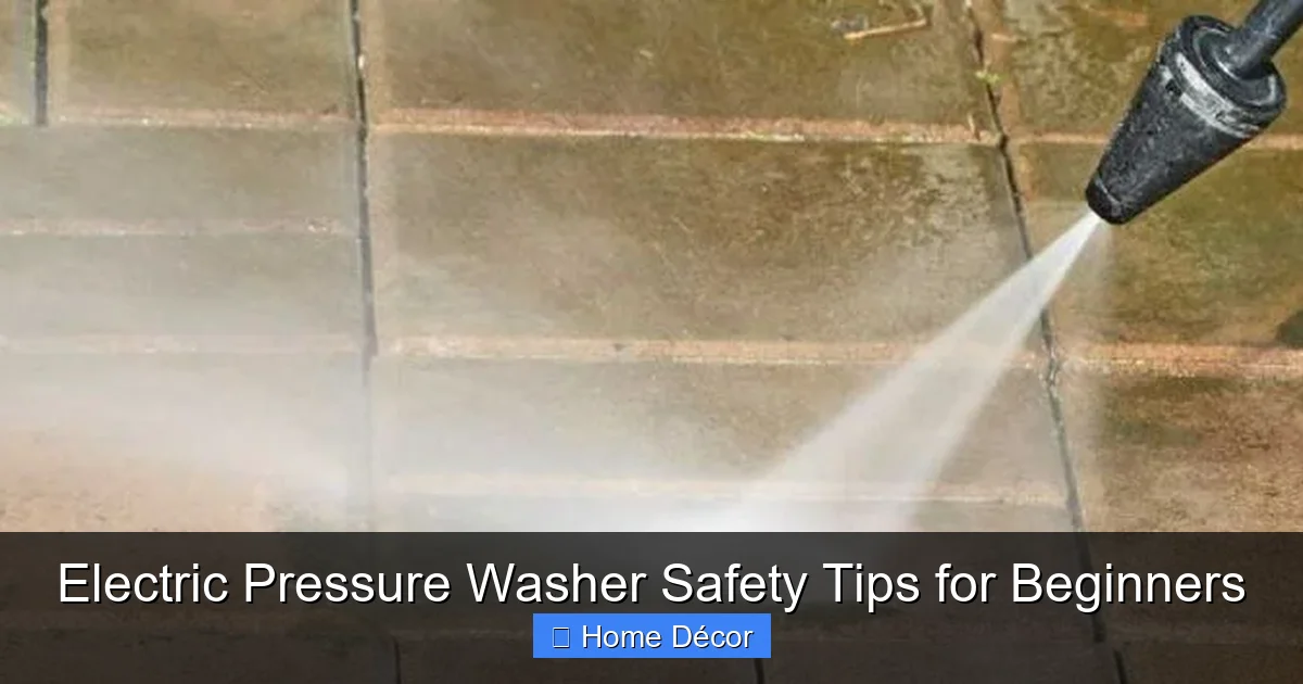 Electric Pressure Washer Safety Tips for Beginners
