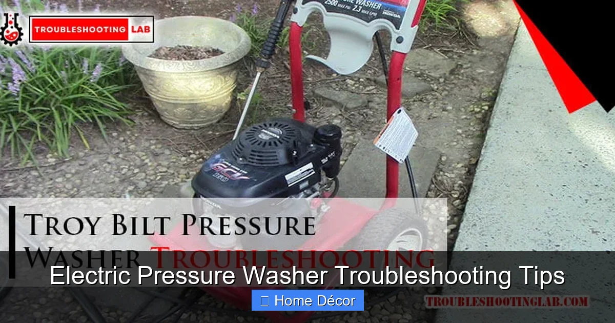 Electric Pressure Washer Troubleshooting Tips