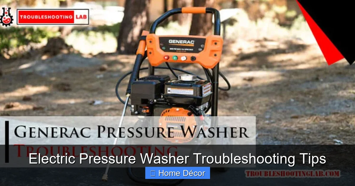 Electric Pressure Washer Troubleshooting Tips
