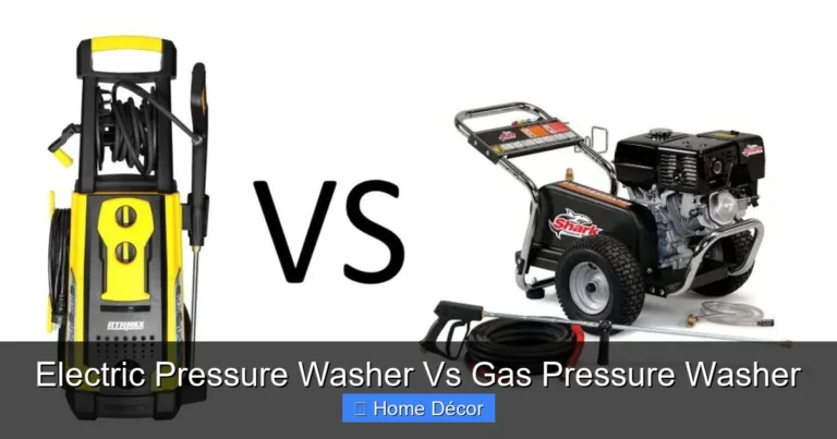 Electric Pressure Washer Vs Gas Pressure Washer
